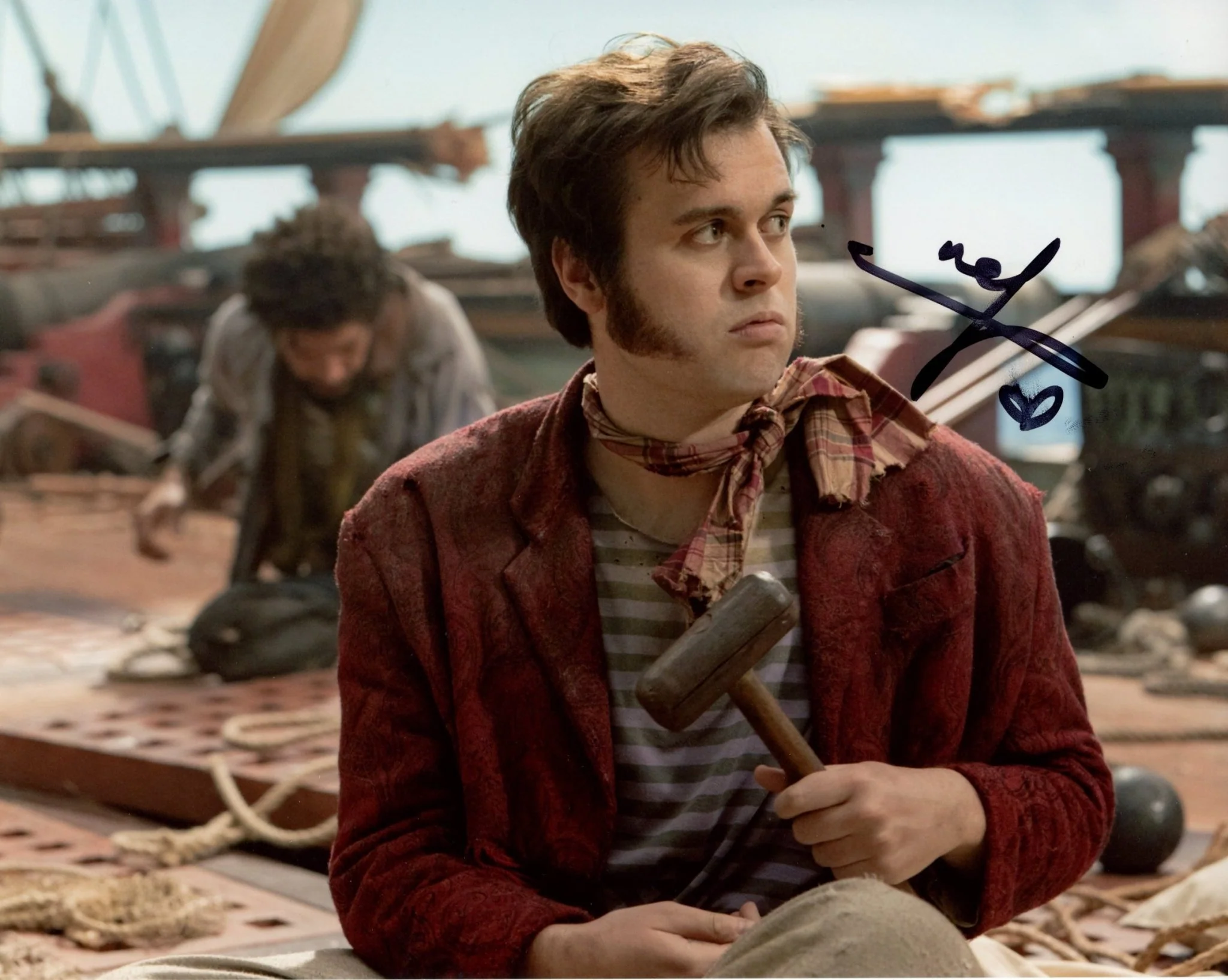 Nathan Foad Our Flag Means Death 8x10 Signed Photo (Smudged) JSA Certified Autograph - Image 6