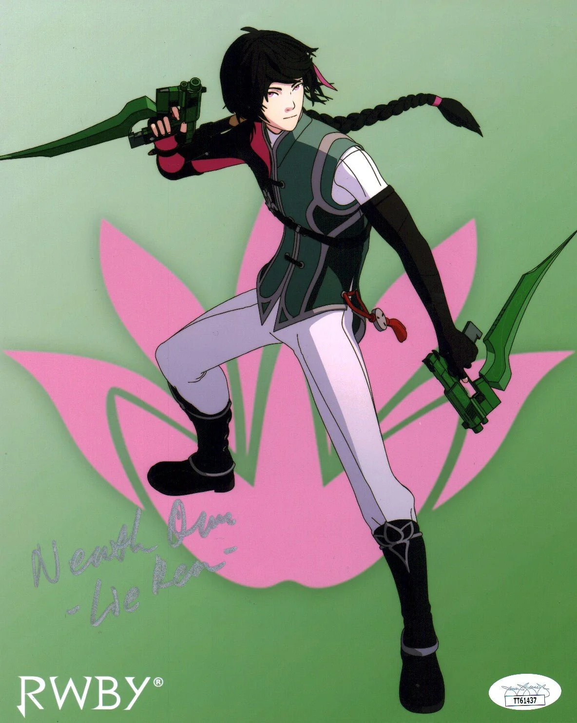 Neath Oum RWBY 8x10 Photo Signed JSA Certified Autograph - Image 2
