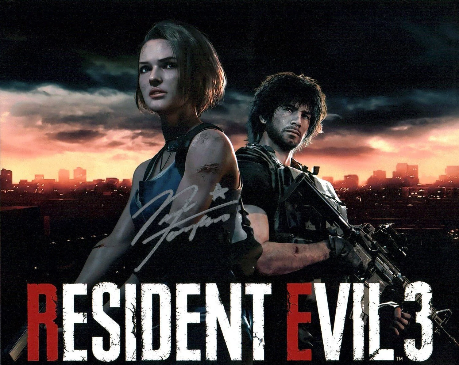 Nicole Tompkins Resident Evil 8x10 Cast Signed Photo JSA Certified Autograph