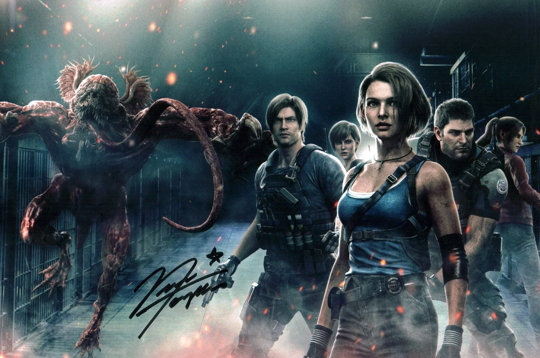 Nicole Tompkins Resident Evil 8x12 Cast Signed Photo JSA Certified Autograph