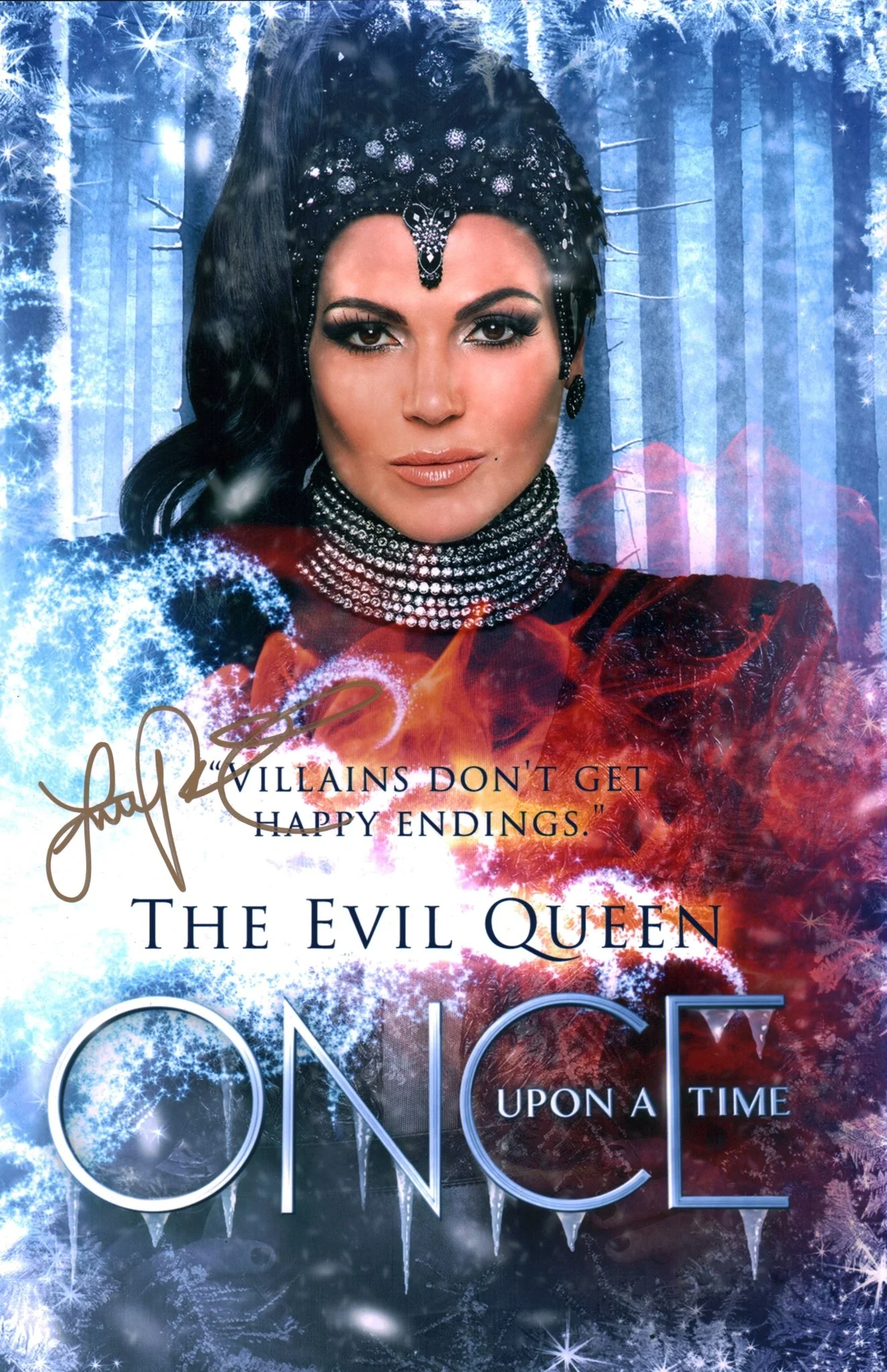 Lana Parrilla Once Upon A Time OUAT 11x17 Signed Photo Poster JSA Certified Autograph - Image 2