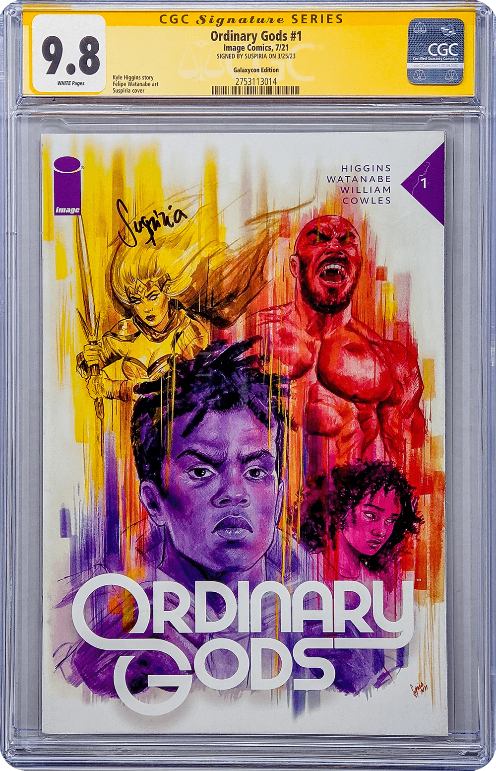 Ordinary Gods #1 Suspiria Exclusive Variant CGC Signature Series 9.8 Signed Suspiria - Image 2