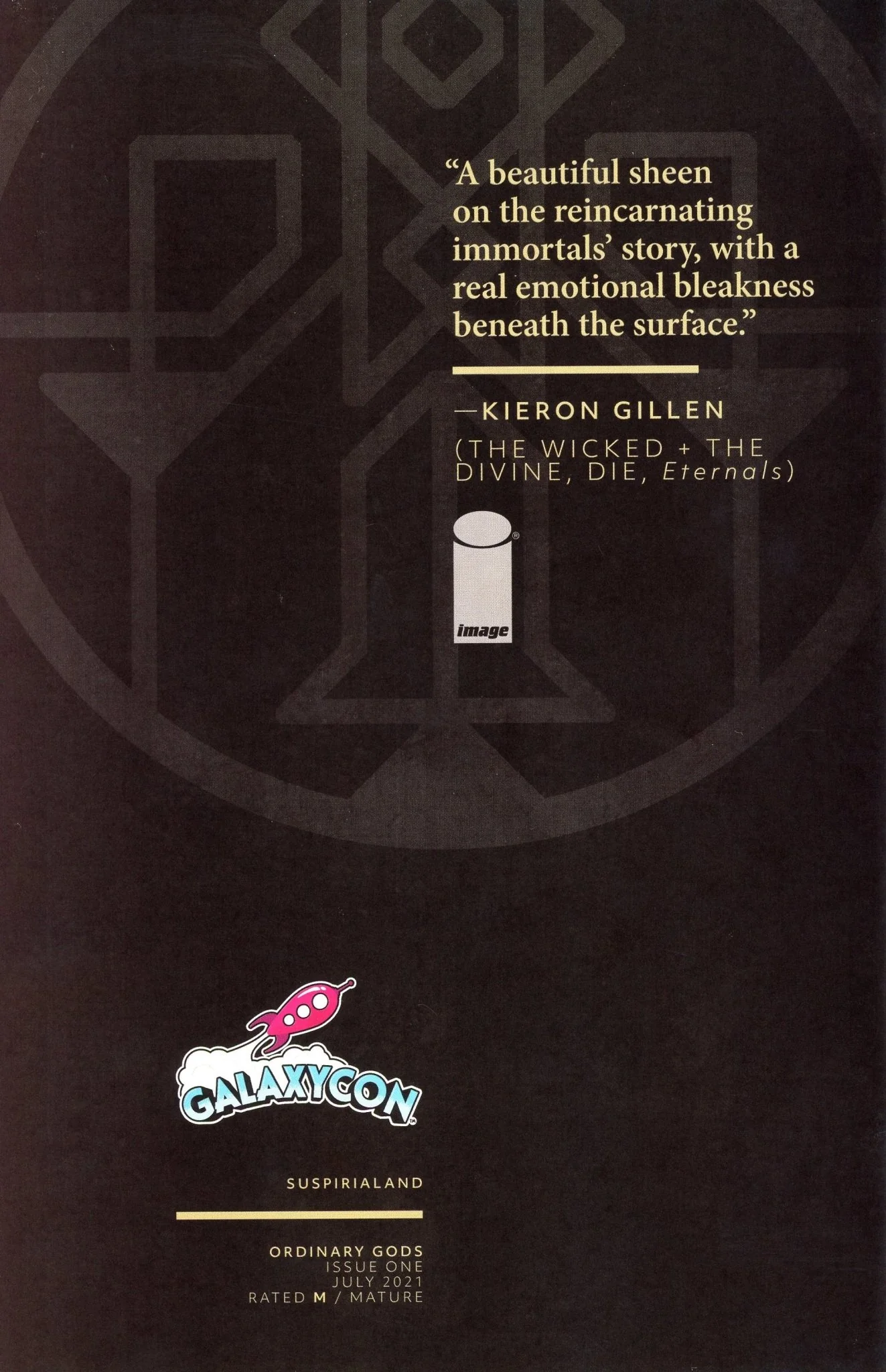 Ordinary Gods #1 GalaxyCon Exclusive Suspiria Variant Comic Book - Image 3
