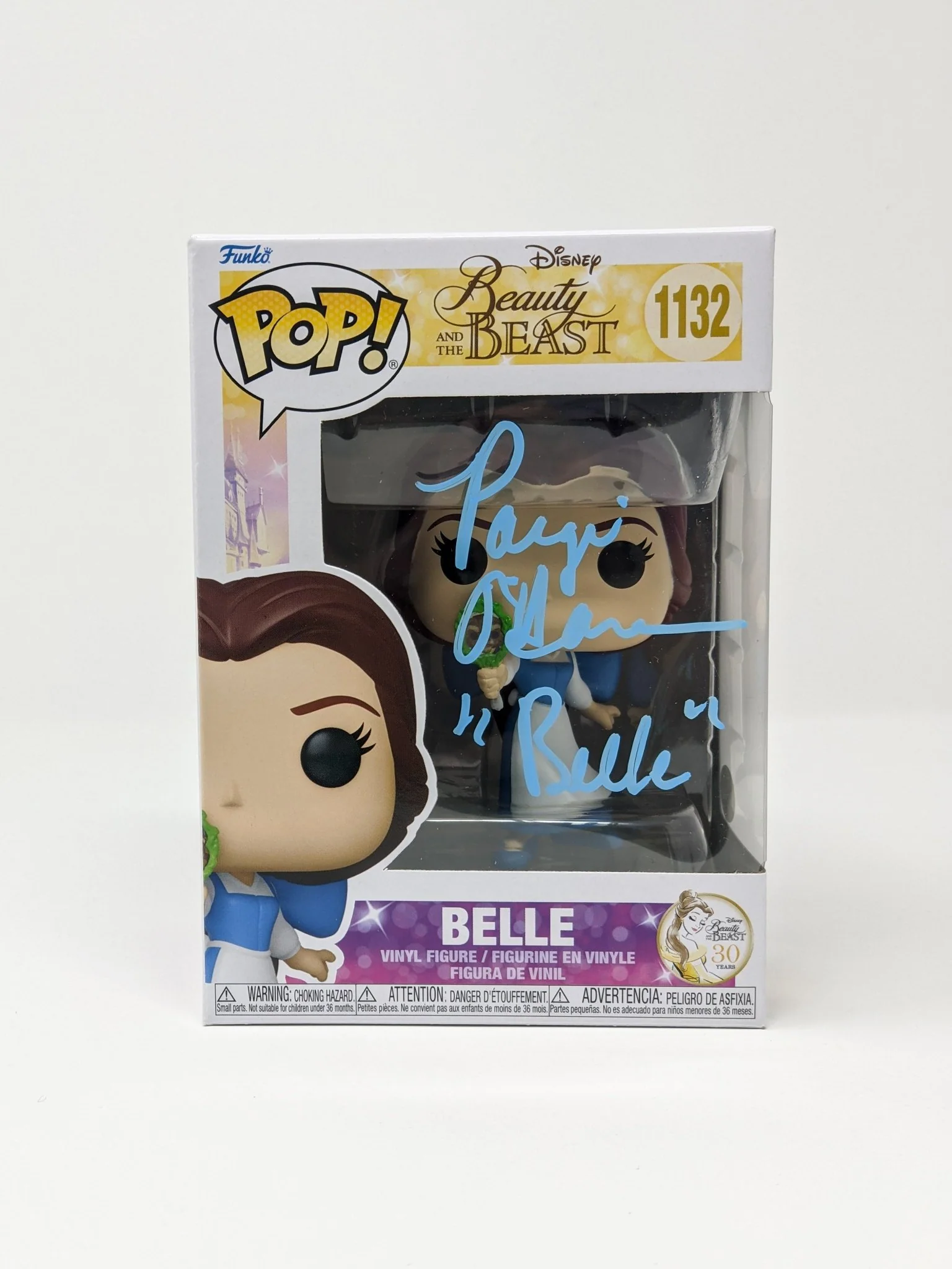 Paige O'Hara Disney Beauty and the Beast Belle #1132 Signed Funko Pop JSA Certified Autograph - Image 2