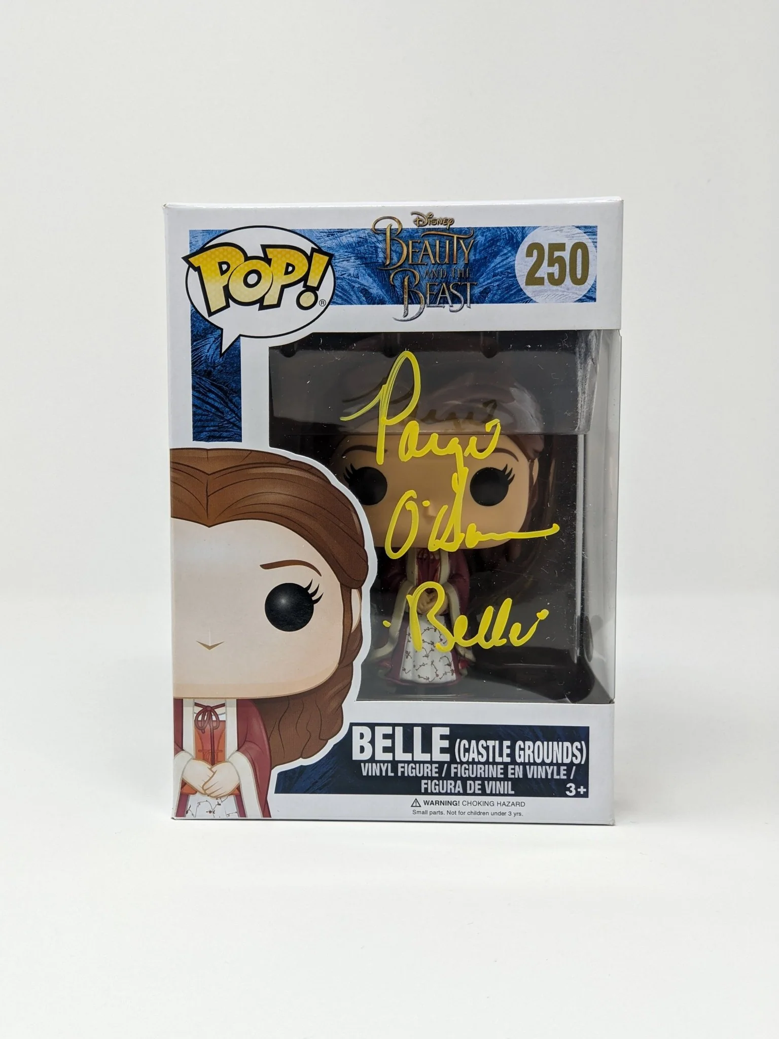 Paige O'Hara Disney Beauty and the Beast Belle #250 Signed Funko Pop JSA Certified Autograph - Image 2
