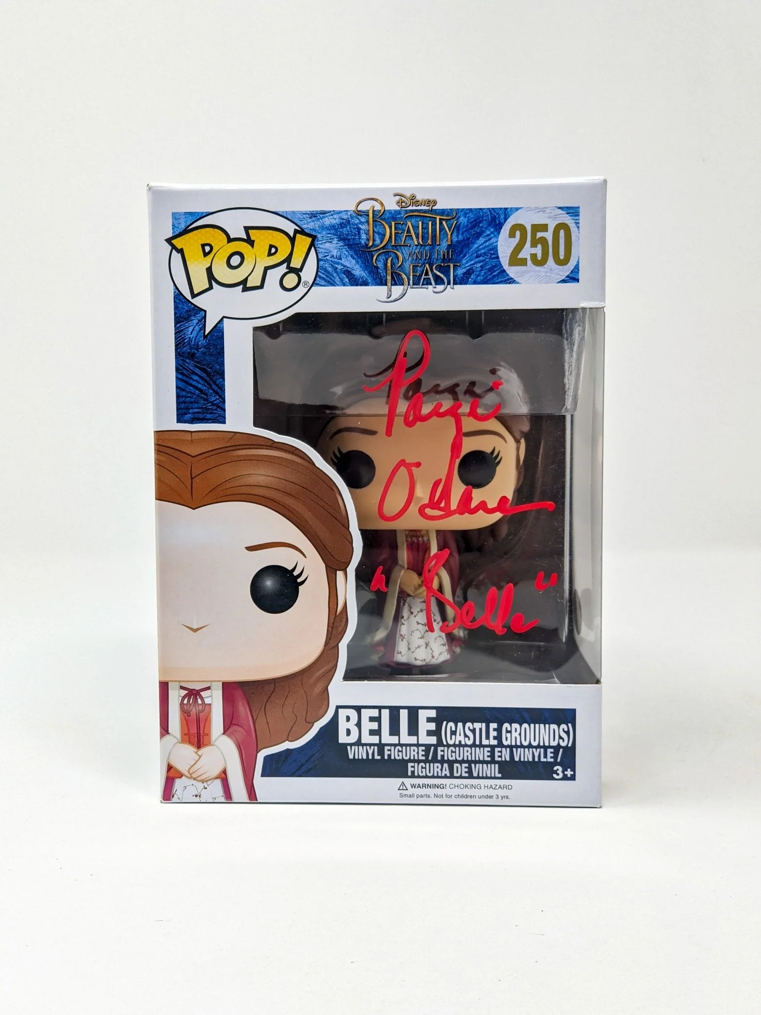 Paige O'Hara Disney Beauty and the Beast Belle #250 Signed Funko Pop JSA Certified Autograph - Image 3