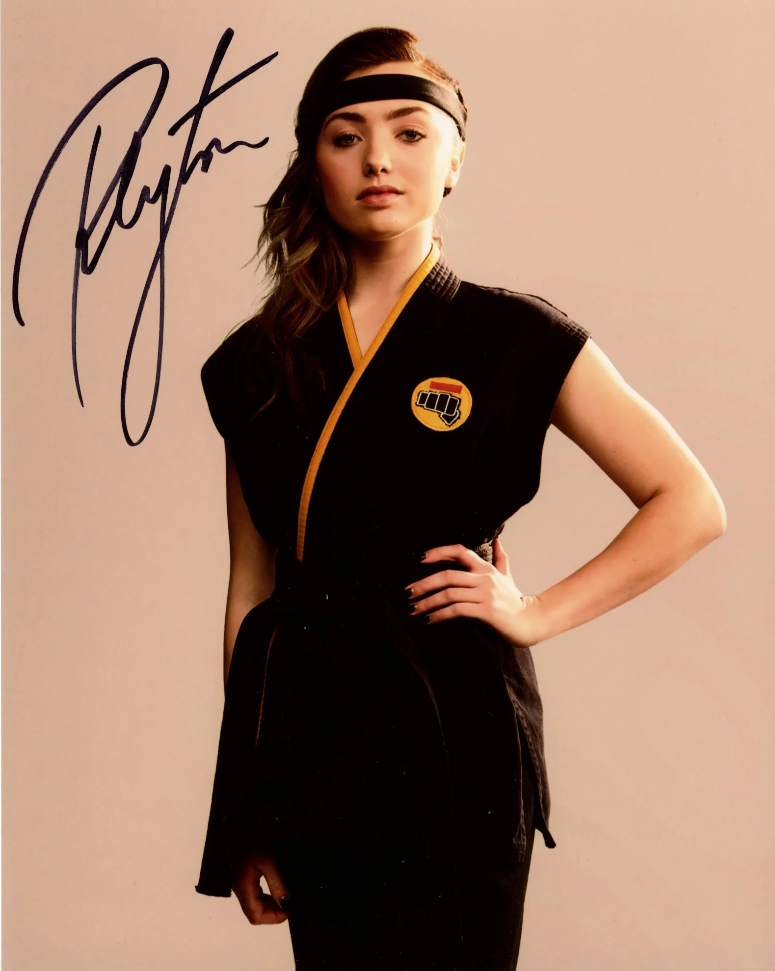 Peyton List Cobra Kai 8x10 Signed Photo JSA Certified Autograph