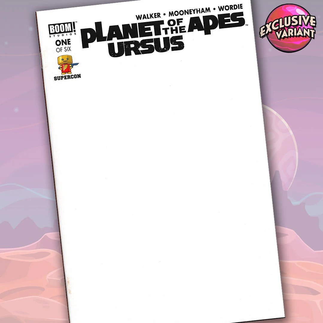 Planet of the Apes Ursus #1 Supercon Exclusive Blank Sketch Cover Comic Book