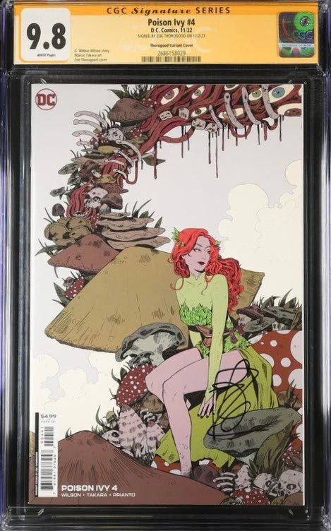Poison Ivy #4 Thorogood Variant Cover DC Comics CGC Signature Series 9.8 Signed Zoe Thorogood - Image 2
