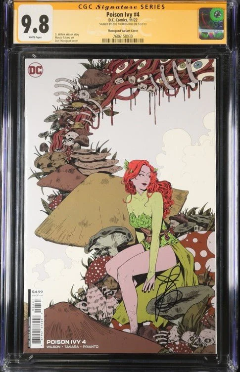 Poison Ivy #4 Thorogood Variant Cover DC Comics CGC Signature Series 9.8 Signed Zoe Thorogood - Image 4
