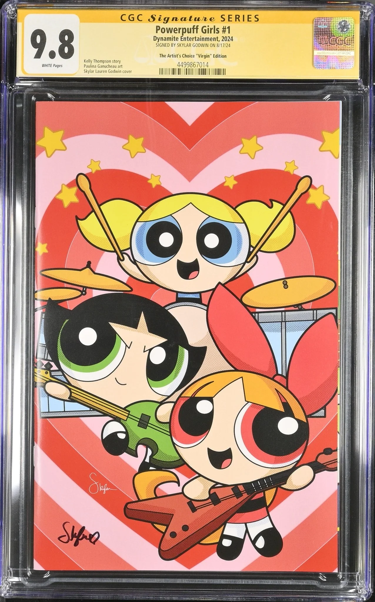 Powerpuff Girls #1 The Artist's Choice "Virgin" Edition CGC Signature Series 9.8 Signed by Skylar Godwin - Image 10