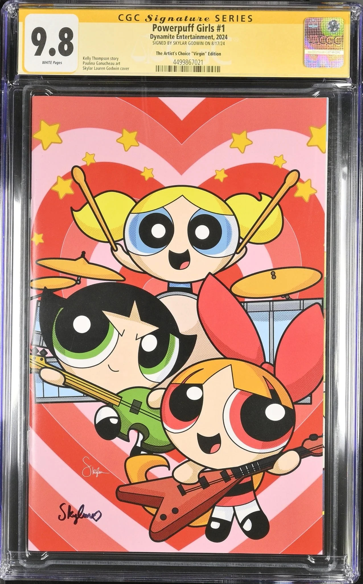 Powerpuff Girls #1 The Artist's Choice "Virgin" Edition CGC Signature Series 9.8 Signed by Skylar Godwin - Image 2