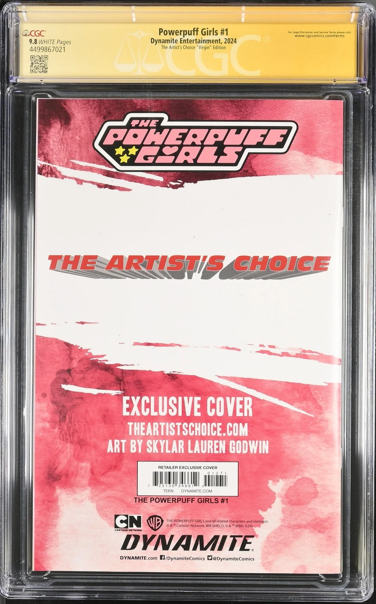 Powerpuff Girls #1 The Artist's Choice "Virgin" Edition CGC Signature Series 9.8 Signed by Skylar Godwin - Image 4