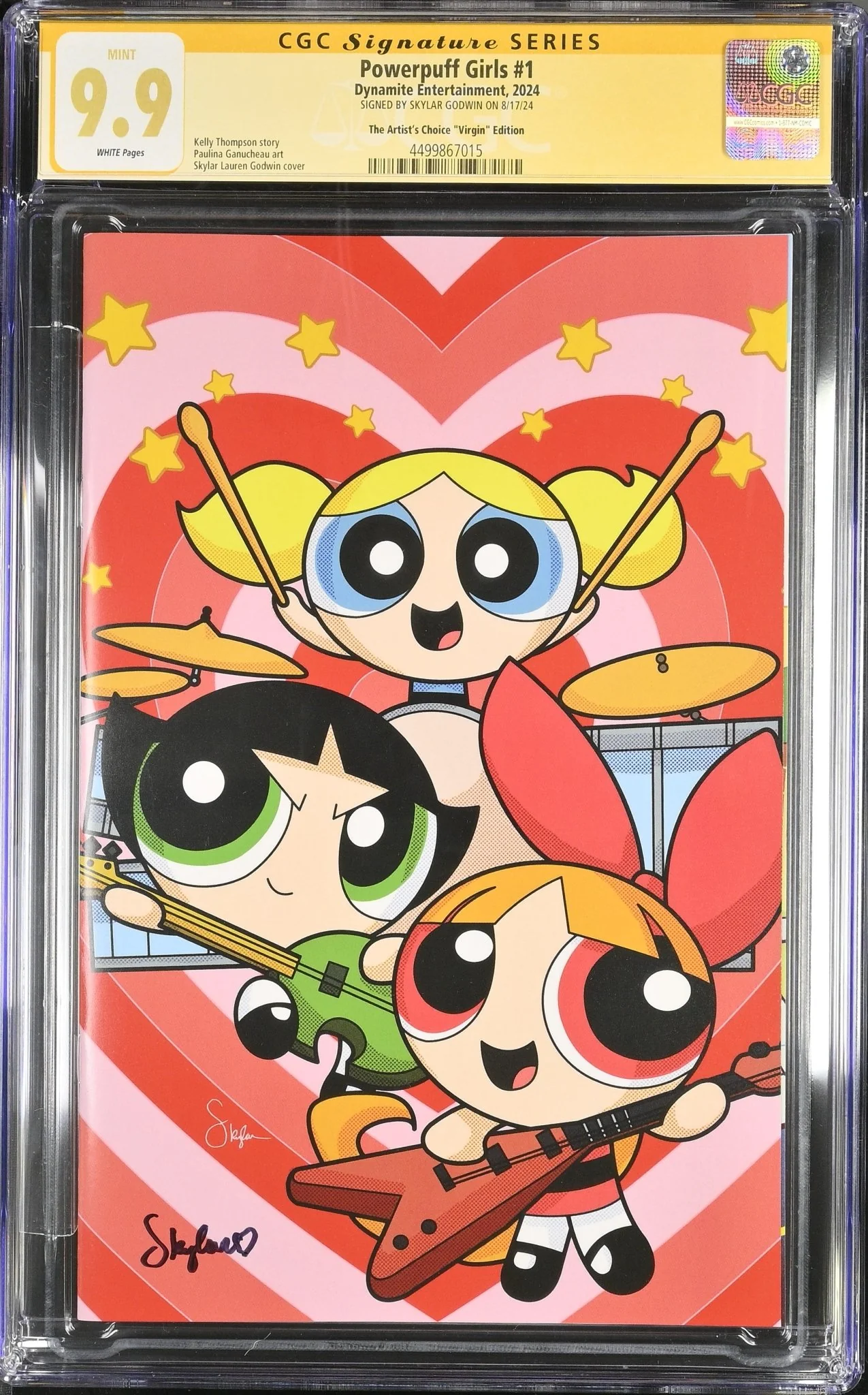 Powerpuff Girls #1 The Artist's Choice "Virgin" Edition CGC Signature Series 9.9 Signed by Skylar Godwin - Image 2