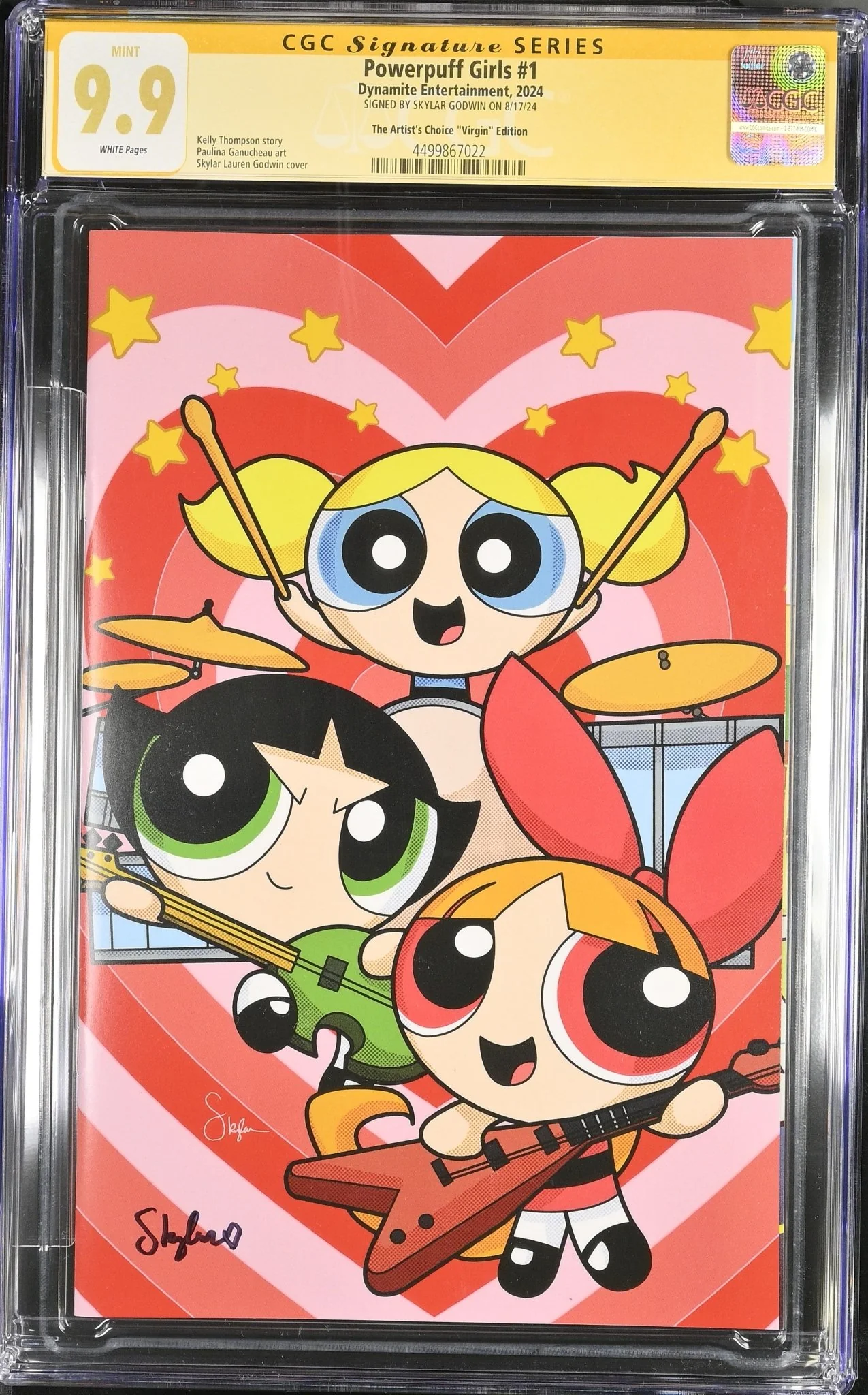 Powerpuff Girls #1 The Artist's Choice "Virgin" Edition CGC Signature Series 9.9 Signed by Skylar Godwin - Image 3