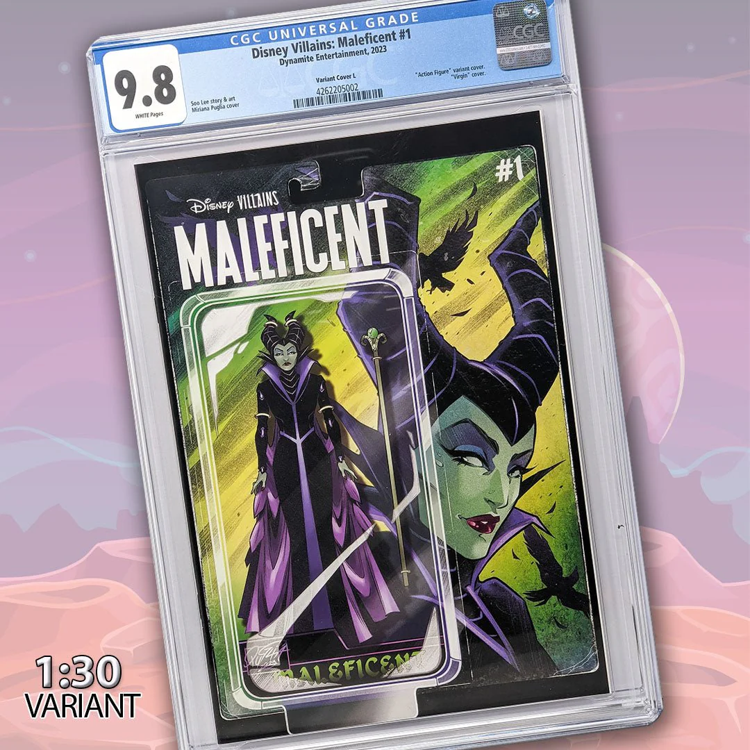 Disney Villains Maleficent #1 1:30 Action Figure Edition Variant CGC Universal 9.8