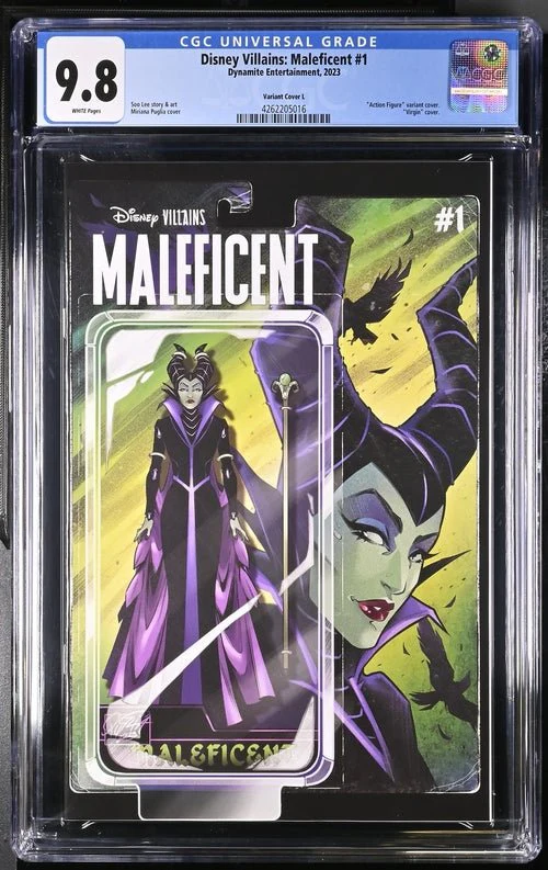 Disney Villains Maleficent #1 1:30 Action Figure Edition Variant CGC Universal 9.8 - Image 8