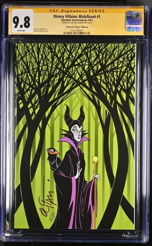 Disney Villains Maleficent #1 GalaxyCon Exclusive Duarte Virgin Variant CGC Signature Series 9.8 - Image 14