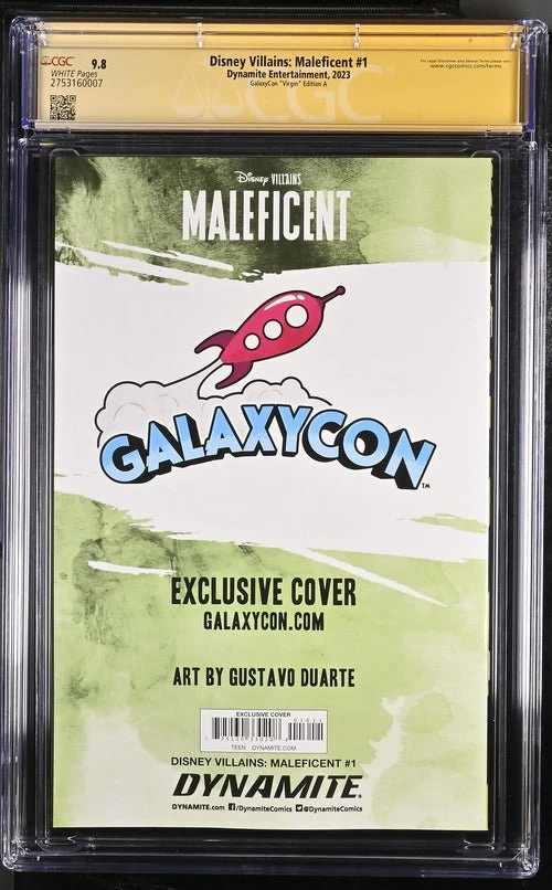 Disney Villains Maleficent #1 GalaxyCon Exclusive Duarte Virgin Variant CGC Signature Series 9.8 - Image 15