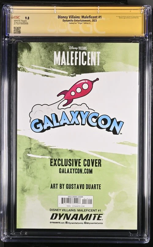 Disney Villains Maleficent #1 GalaxyCon Exclusive Duarte Virgin Variant CGC Signature Series 9.8 - Image 17