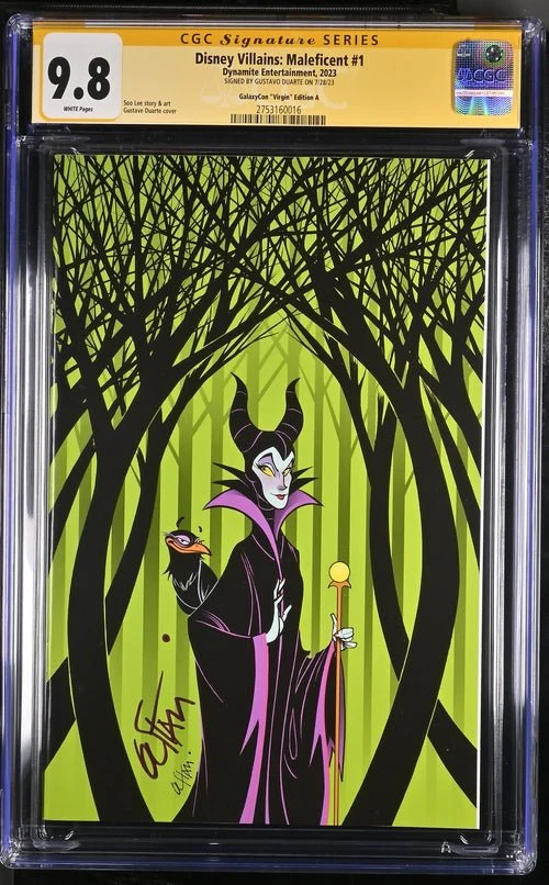 Disney Villains Maleficent #1 GalaxyCon Exclusive Duarte Virgin Variant CGC Signature Series 9.8 - Image 20