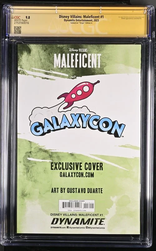 Disney Villains Maleficent #1 GalaxyCon Exclusive Duarte Virgin Variant CGC Signature Series 9.8 - Image 21