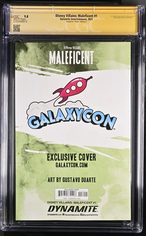 Disney Villains Maleficent #1 GalaxyCon Exclusive Duarte Virgin Variant CGC Signature Series 9.8 - Image 23