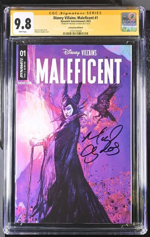 Disney Villains Maleficent #1 GalaxyCon Exclusive Gaydos Variant CGC Signature Series 9.8 Signed by Michael Gaydos - Image 10