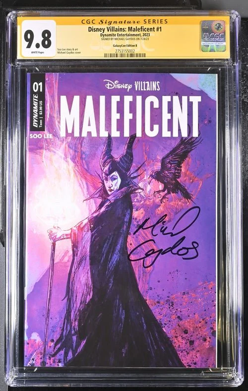 Disney Villains Maleficent #1 GalaxyCon Exclusive Gaydos Variant CGC Signature Series 9.8 Signed by Michael Gaydos - Image 2