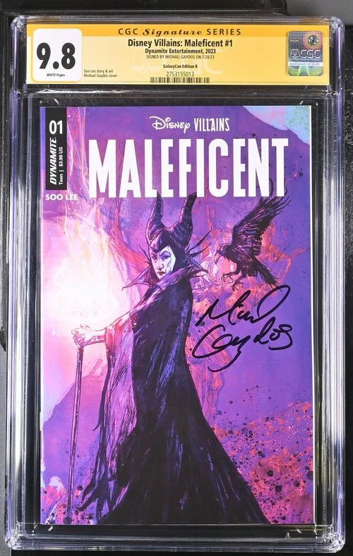 Disney Villains Maleficent #1 GalaxyCon Exclusive Gaydos Variant CGC Signature Series 9.8 Signed by Michael Gaydos - Image 20