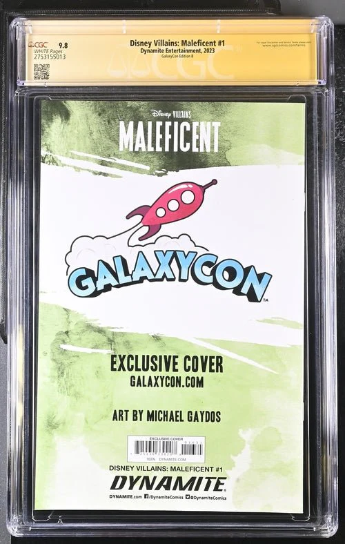 Disney Villains Maleficent #1 GalaxyCon Exclusive Gaydos Variant CGC Signature Series 9.8 Signed by Michael Gaydos - Image 21