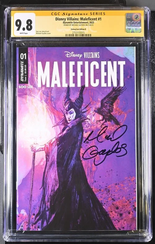 Disney Villains Maleficent #1 GalaxyCon Exclusive Gaydos Variant CGC Signature Series 9.8 Signed by Michael Gaydos - Image 24