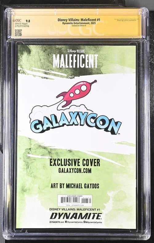 Disney Villains Maleficent #1 GalaxyCon Exclusive Gaydos Variant CGC Signature Series 9.8 Signed by Michael Gaydos - Image 27