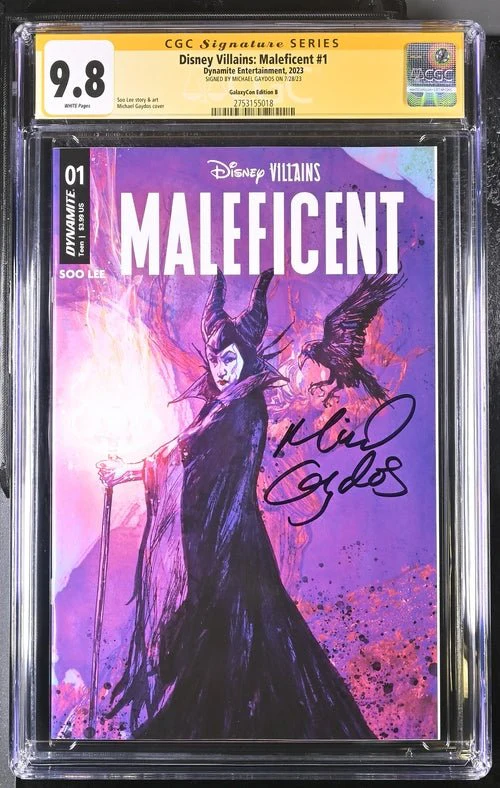 Disney Villains Maleficent #1 GalaxyCon Exclusive Gaydos Variant CGC Signature Series 9.8 Signed by Michael Gaydos - Image 30