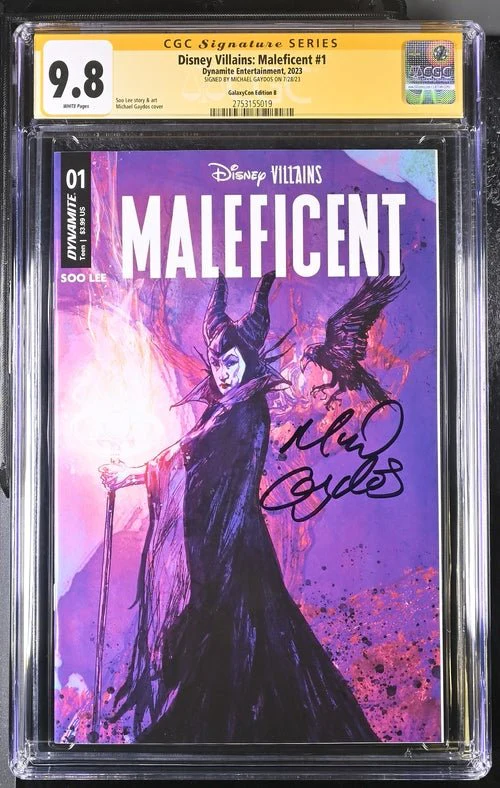 Disney Villains Maleficent #1 GalaxyCon Exclusive Gaydos Variant CGC Signature Series 9.8 Signed by Michael Gaydos - Image 32