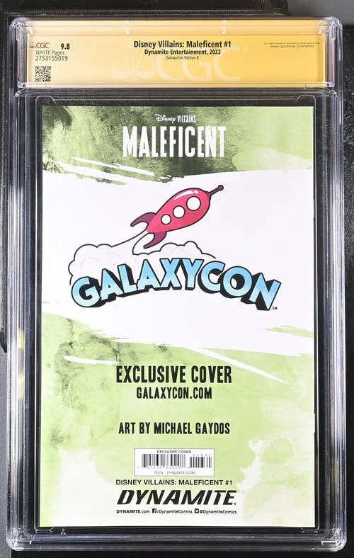 Disney Villains Maleficent #1 GalaxyCon Exclusive Gaydos Variant CGC Signature Series 9.8 Signed by Michael Gaydos - Image 33