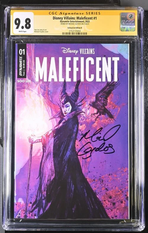 Disney Villains Maleficent #1 GalaxyCon Exclusive Gaydos Variant CGC Signature Series 9.8 Signed by Michael Gaydos - Image 4