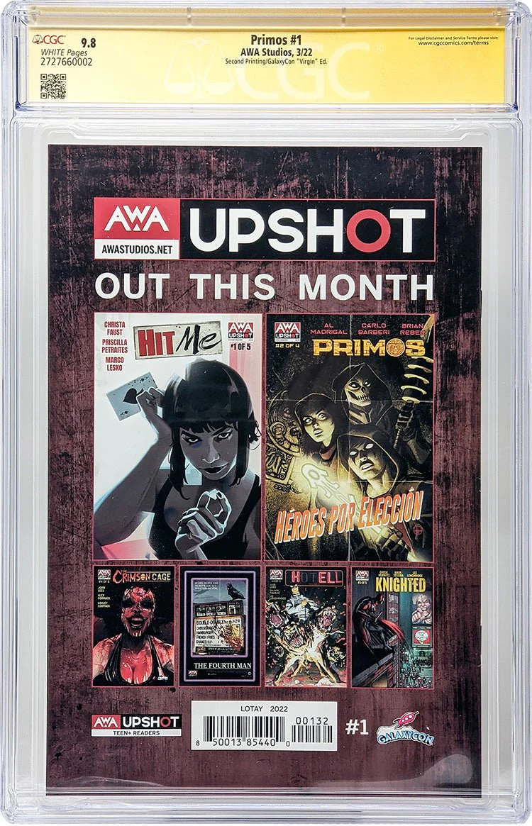 Primos #1 GalaxyCon Exclusive Virgin Variant CGC Signature Series 9.8 Signed & Sketch Tula Lotay - Image 3
