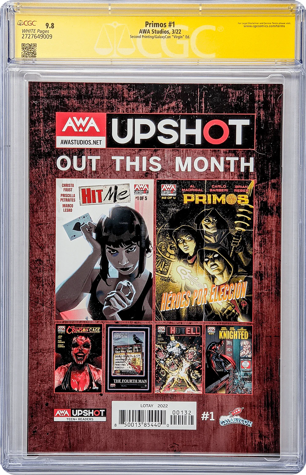 Primos #1 GalaxyCon Exclusive Virgin Variant CGC Signature Series 9.8 Signed & Sketch Tula Lotay - Image 5