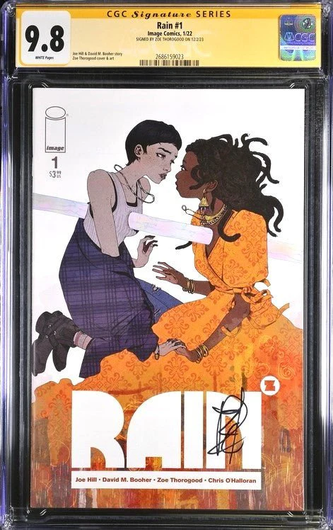 Rain #1 Image Comics CGC Signature Series 9.8 Signed Zoe Thorogood - Image 2