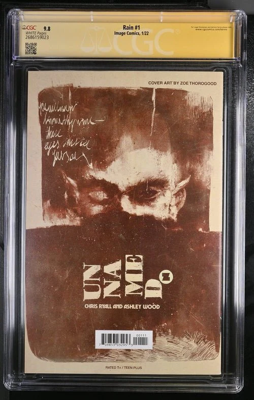 Rain #1 Image Comics CGC Signature Series 9.8 Signed Zoe Thorogood - Image 3