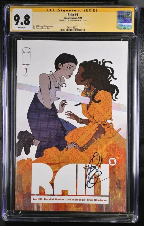 Rain #1 Image Comics CGC Signature Series 9.8 Signed Zoe Thorogood - Image 4