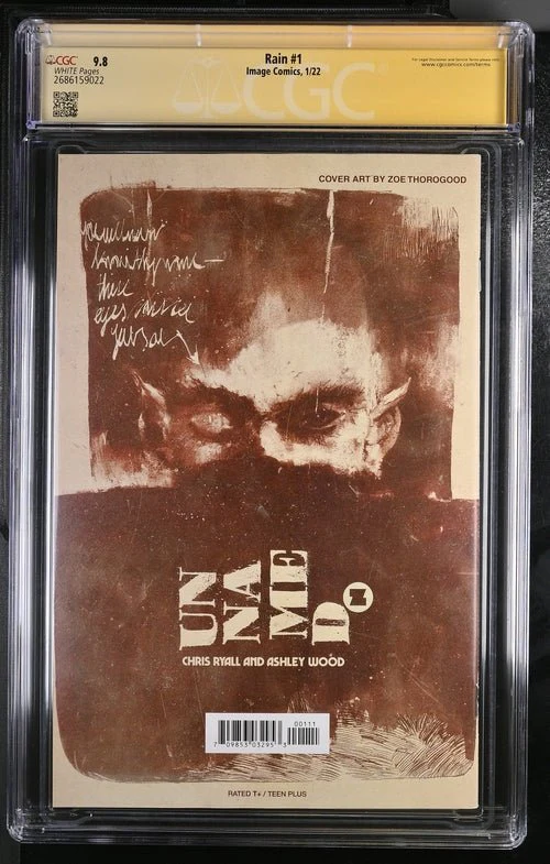 Rain #1 Image Comics CGC Signature Series 9.8 Signed Zoe Thorogood - Image 5