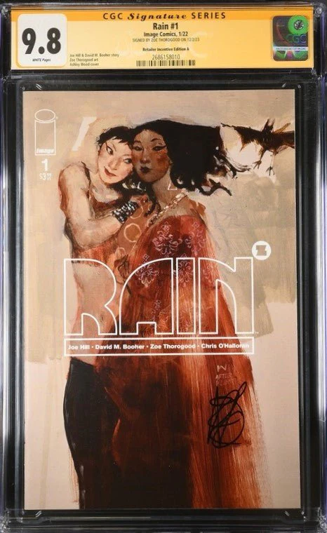 Rain #1 Retailer Incentive Edition A Image Comics  CGC Signature Series 9.8 Signed Zoe Thorogood - Image 2
