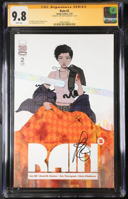 Rain #2 Image Comics CGC Signature Series 9.8 Signed Zoe Thorogood - Image 4