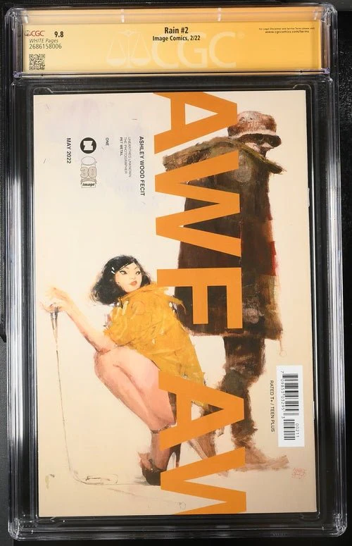 Rain #2 Image Comics CGC Signature Series 9.8 Signed Zoe Thorogood - Image 5