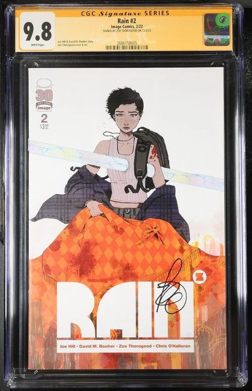 Rain #2 Image Comics CGC Signature Series 9.8 Signed Zoe Thorogood - Image 6