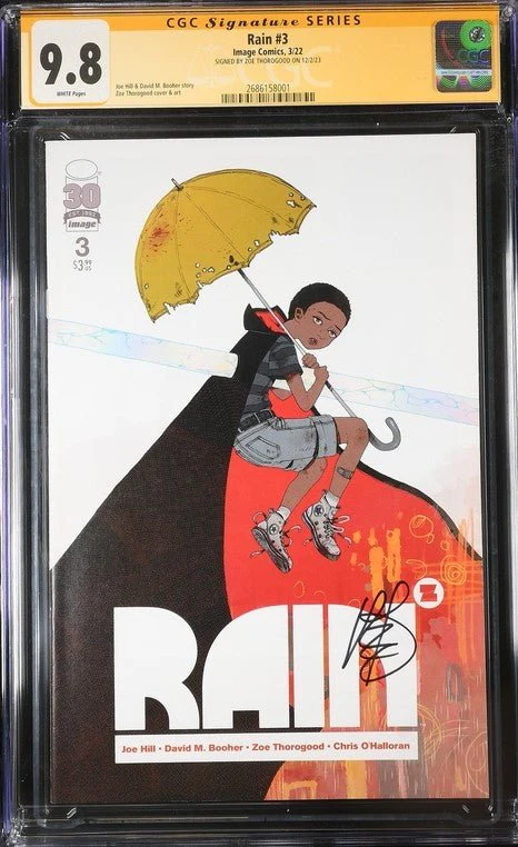 Rain #3 Image Comics CGC Signature Series 9.8 Signed Zoe Thorogood - Image 2