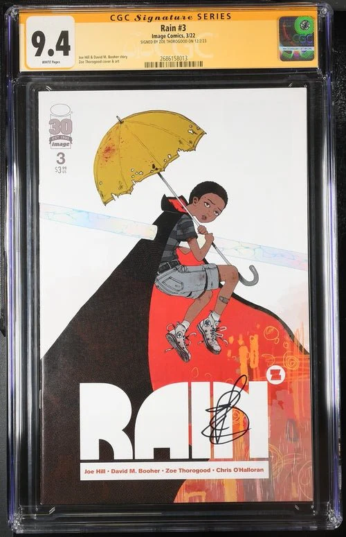 Rain #3 Image Comics CGC Signature Series 9.8 Signed Zoe Thorogood - Image 4
