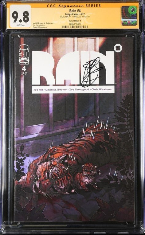 Rain #4 Variant Cover B Image Comics CGC Signature Series 9.8 Signed Zoe Thorogood - Image 2
